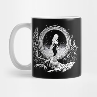 Beauty Mermaid And The Magic Mirror Mug